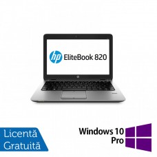 Laptop HP Elitebook 820 G2, Intel Core i5-5300U 2.30GHz, 8GB DDR3, 240GB SSD, 12.5 Inch, Webcam + Windows 10 Pro