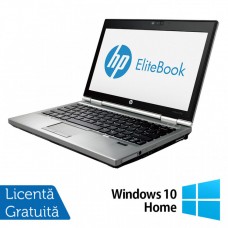 Laptop HP EliteBook 2570p, Intel Core i5-3320M 2.60GHz, 4GB DDR3, 240GB SSD, Fara Webcam, 12.5 Inch + Windows 10 Home