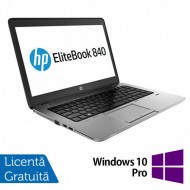 Laptop HP EliteBook 840 G1, Intel Core i5-4200U 1.60GHz, 4GB DDR3, 120GB SSD, 14 Inch, Webcam + Windows 10 Pro