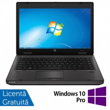 Laptop HP ProBook 6470b, Intel Core i3-3120M 2.50GHz, 4GB DDR3, 320GB SATA, DVD-RW, 14 Inch, Webcam + Windows 10 Pro