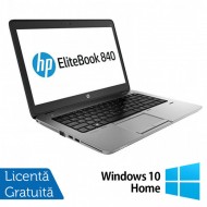 Laptop HP Elitebook 840 G2, Intel Core i5-5300U 2.30GHz, 4GB DDR3, 120GB SSD, 14 Inch, Webcam + Windows 10 Home